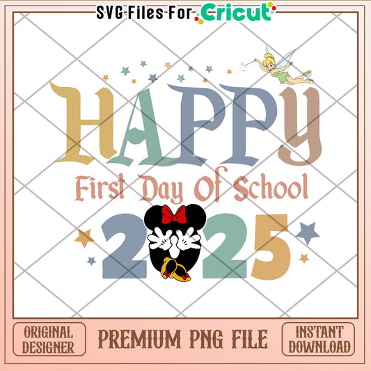 Happy First Day School 2025 PNG