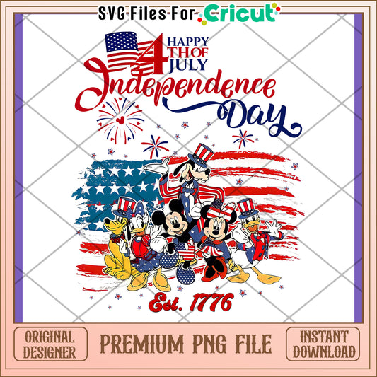 Happy Fourth of July Independence Day PNG Design