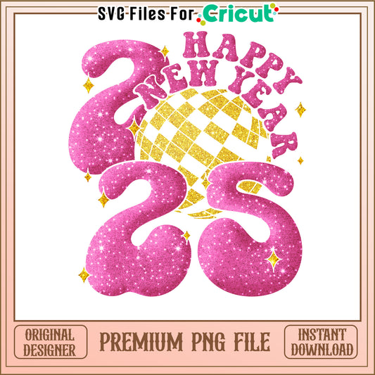 Happy New Year 2023 PNG File, Perfect for Cricut Crafts