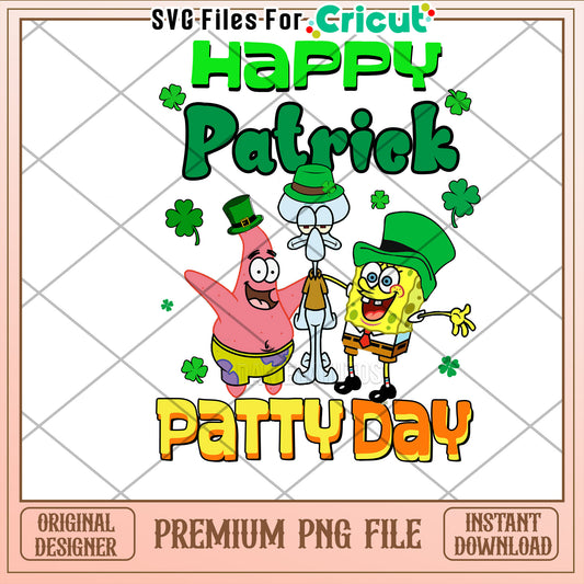 Happy Patrick Day PNG File for Cricut Download