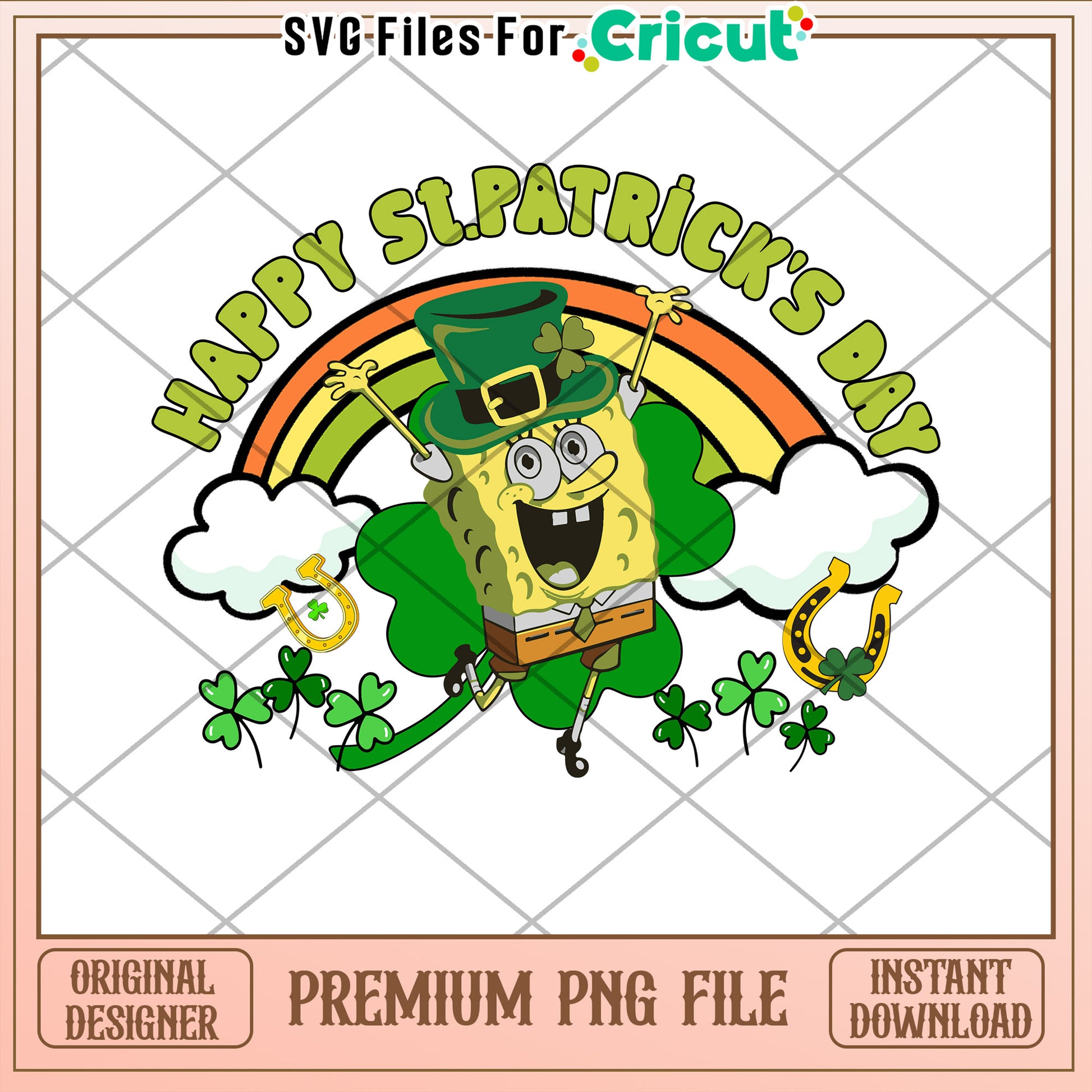 Happy St Patrick's Day Fun PNG for Cricut Projects