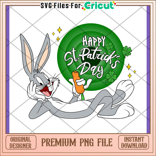 Happy St Patricks Day PNG Design for Instant Download