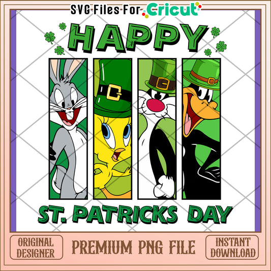 Happy St Patricks Day PNG Design with Characters