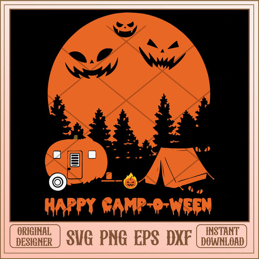 Happy camp halloween svg, halloween characters svg, digital download