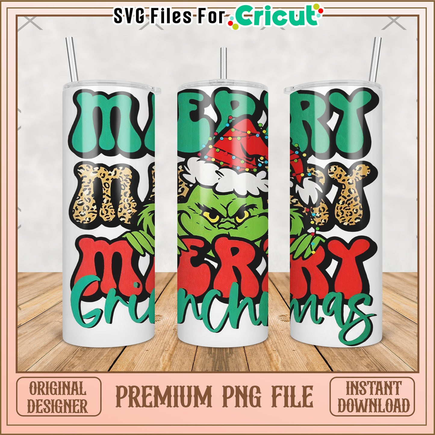 Happy christmas tumbler png, grinch christmas png, grinch pajamas​ png