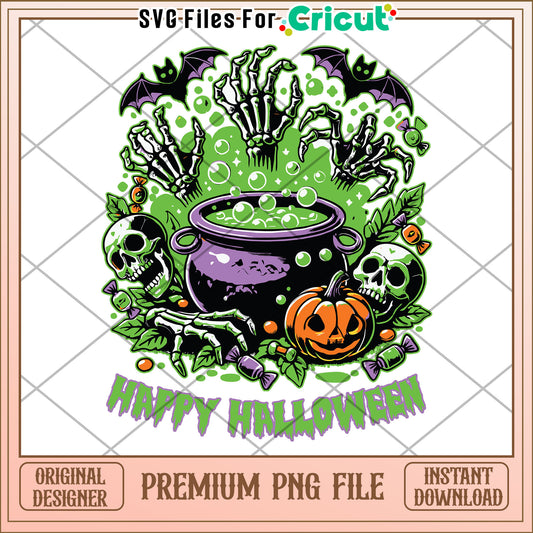 Happy halloween png, halloween decorations png, halloween cartoon png
