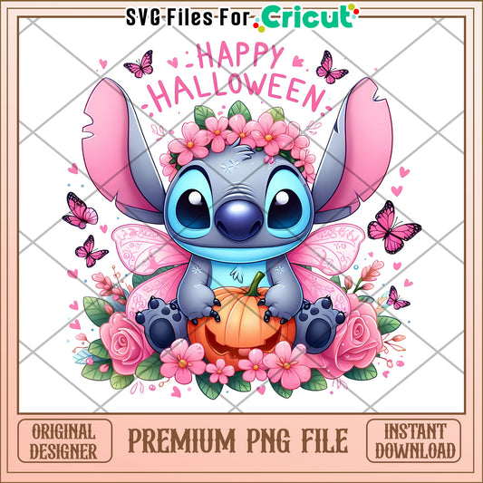 Happy halloween png, spirit halloween png, funny stitch png