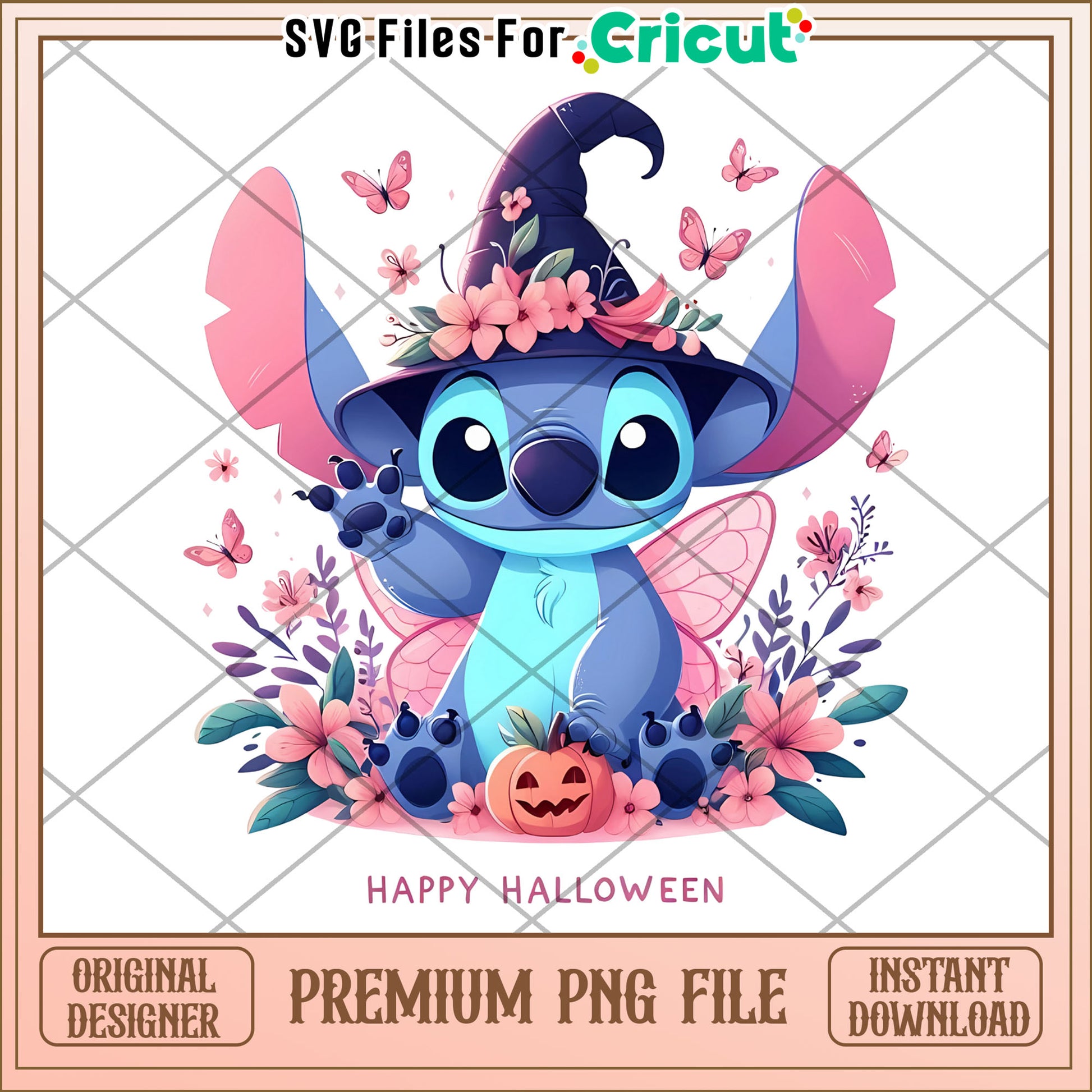 Happy halloween stitch png, spirit halloween png, funny stitch png