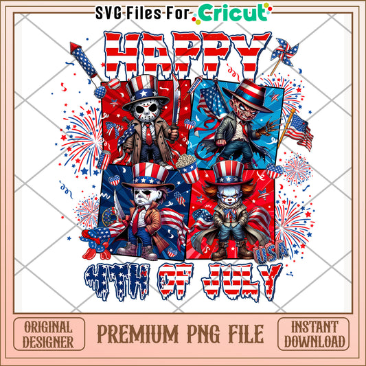 Happy the 4th of july png, 4th of july design png, patriotic theme png