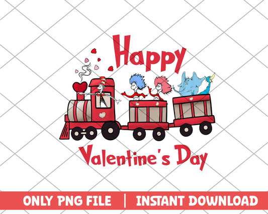 Happy valentine day train png