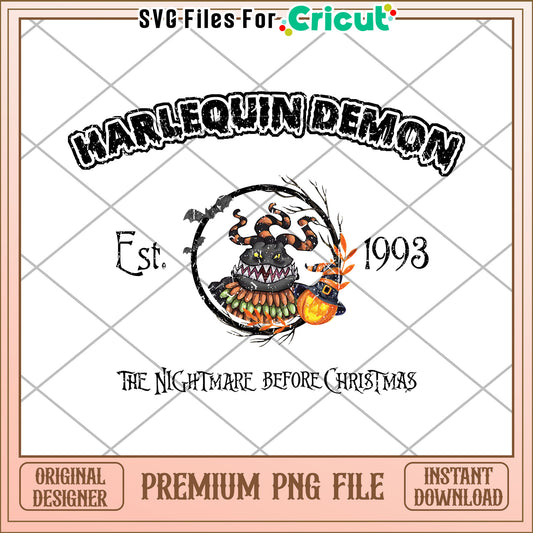Harlequin demon png, halloween​ candy png, halloween pumpkin png