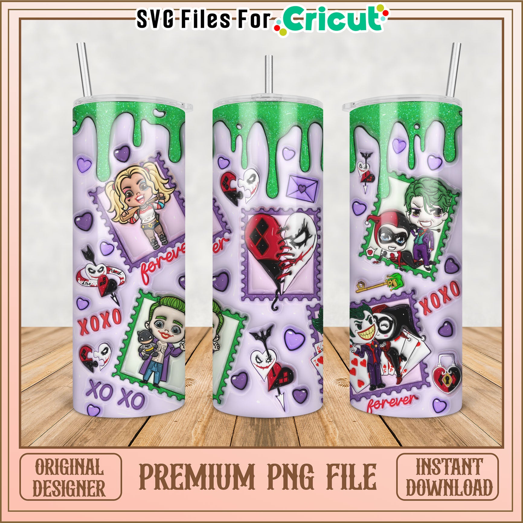 Harley Quinn Joker PNG Sublimation