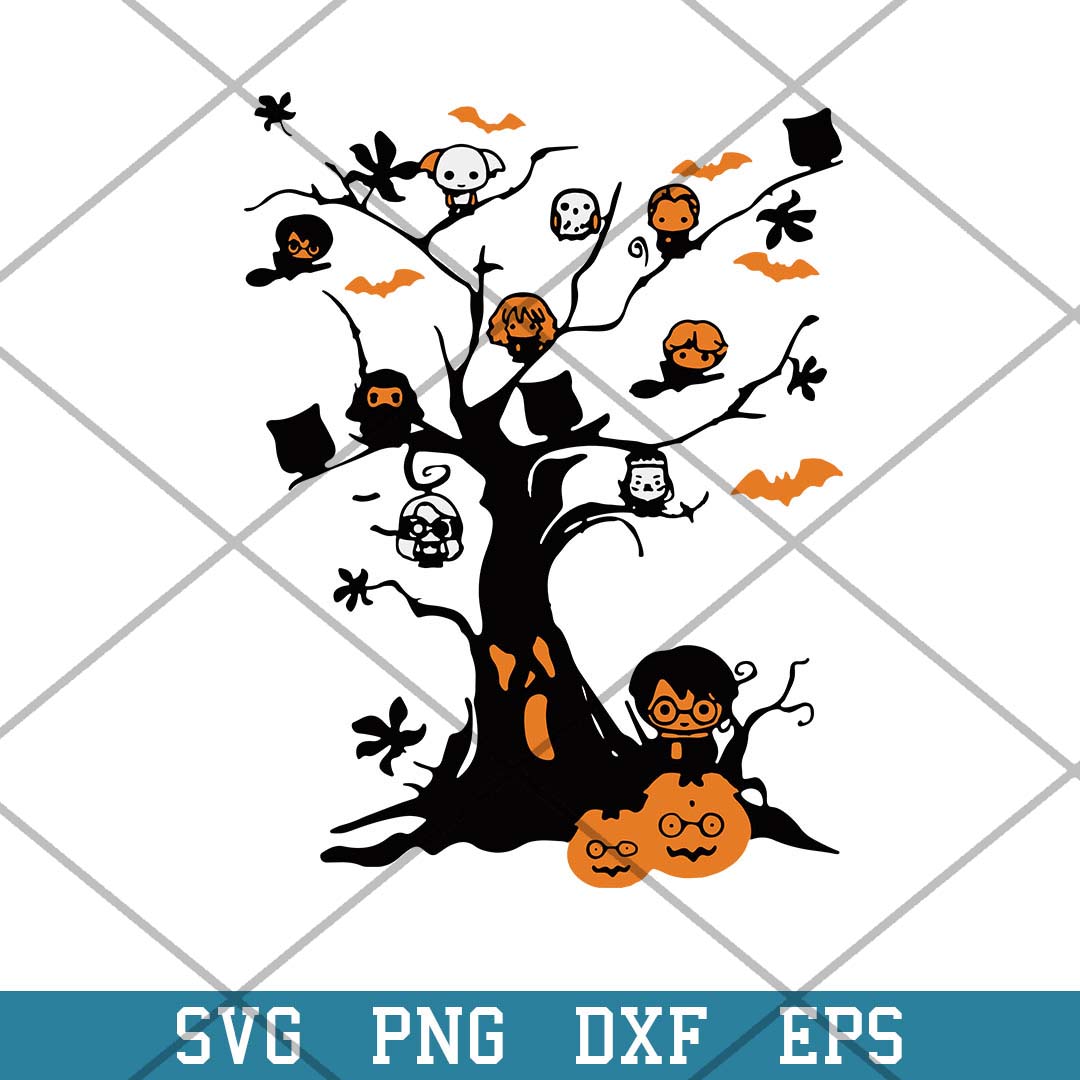 Harry Potter Chibi Halloween Svg, Halloween Svg-Svgfilesforcricut