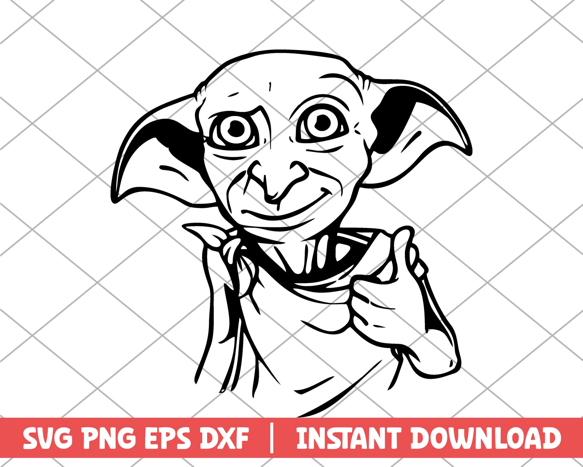 Harry Potter Dobby cartoon svg