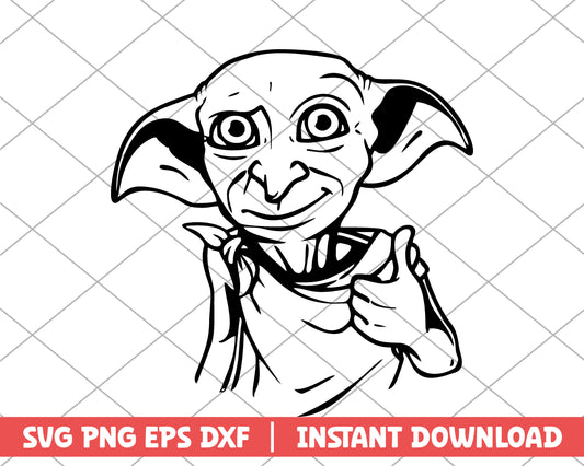 Harry Potter Dobby cartoon svg