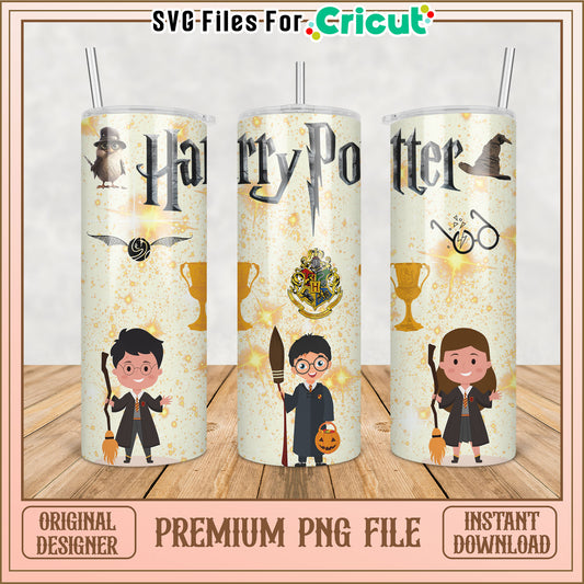 Harry Potter PNG Tumbler Design