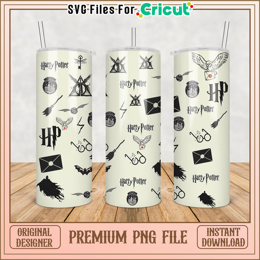 Harry Potter Tumbler Design PNG for Cricut Instant Download