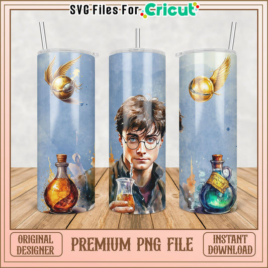 Harry Potter Tumbler Design PNG for Cricut Instant Download File