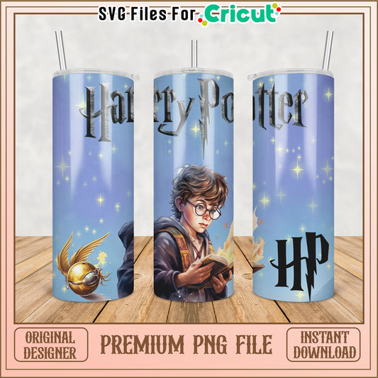 Harry Potter Tumbler Design Premium PNG File for Cricut Use