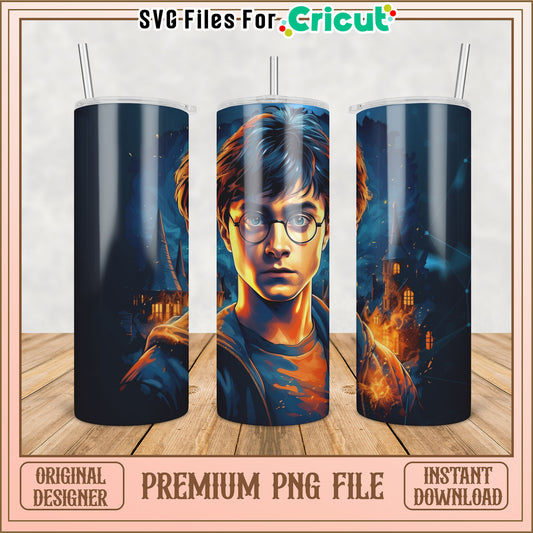 Harry Potter Tumbler PNG Design - Instant Download