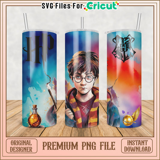Harry Potter Tumbler PNG Design for Cricut Crafting Projects