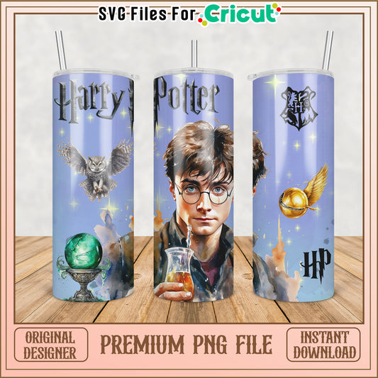 Harry Potter Tumbler PNG Design for Cricut Instant Download