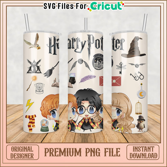 Harry Potter Tumbler PNG Sublimation