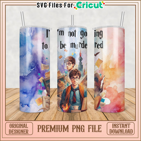 Harry Potter Watercolor Tumbler PNG