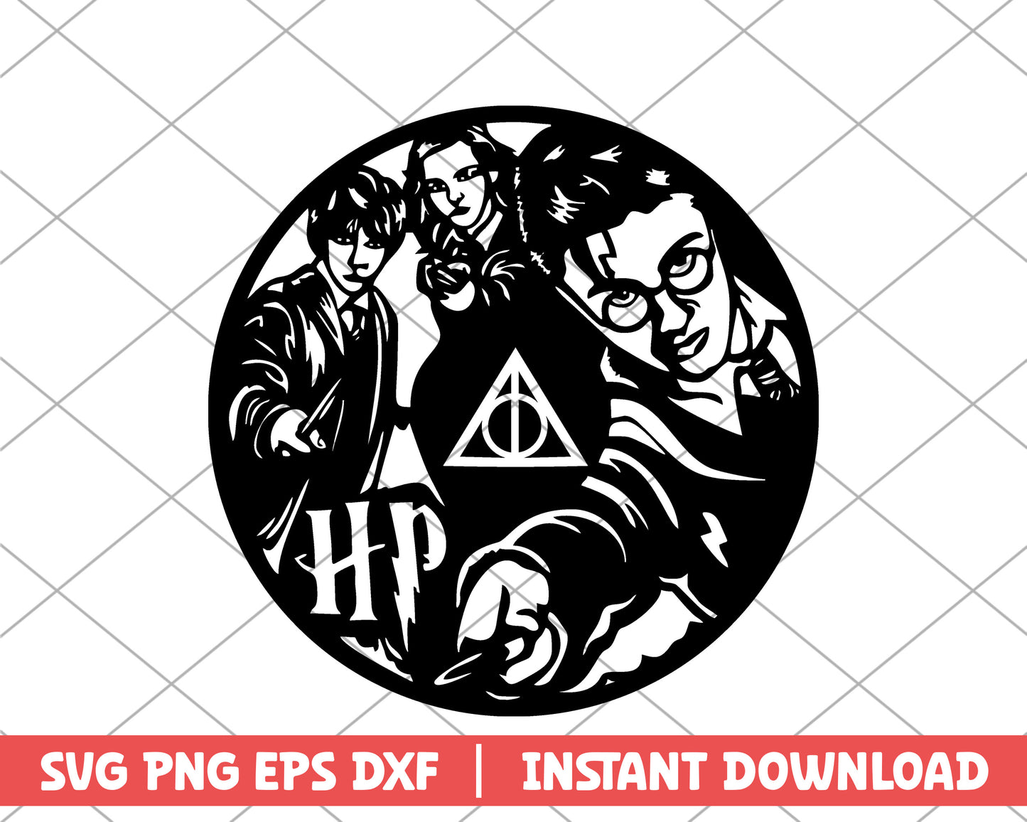 Harry Potter and friends cartoon svg