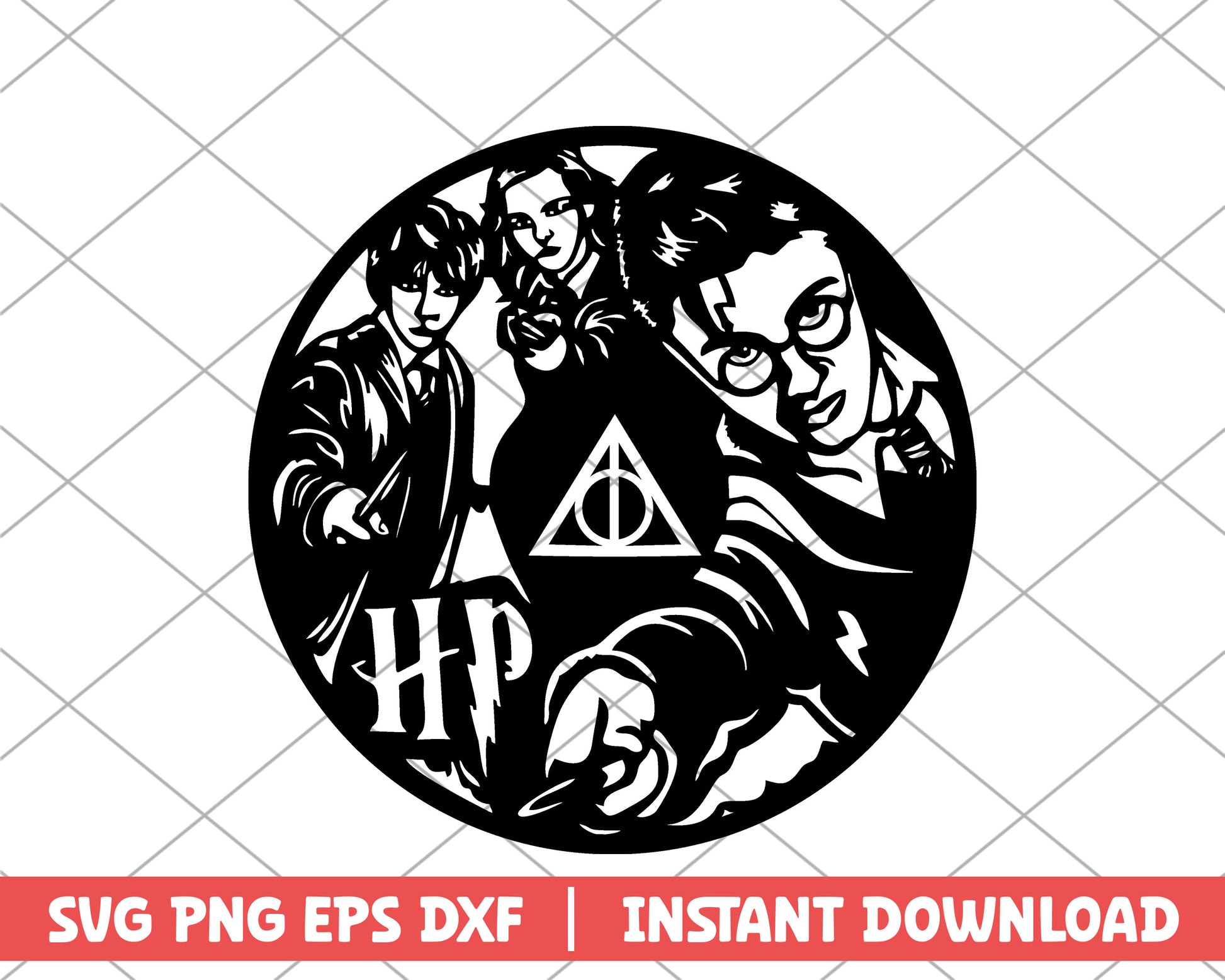Harry Potter and friends cartoon svg