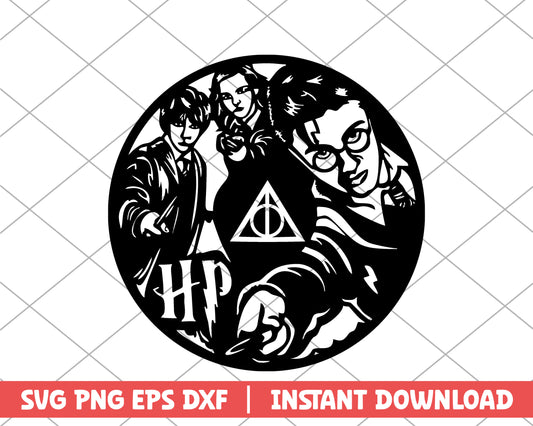 Harry Potter and friends cartoon svg