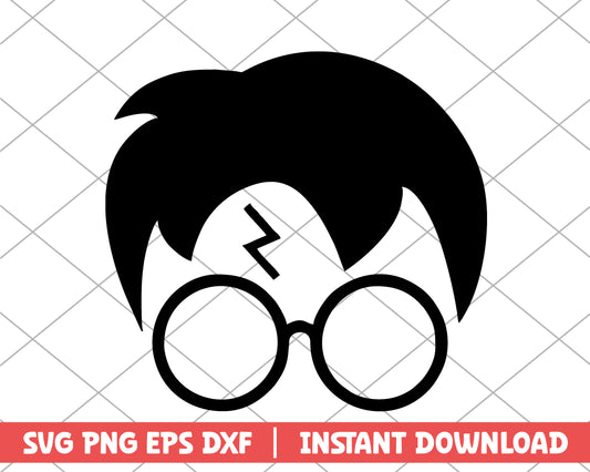 Harry Potter lightning tattoo friends svg