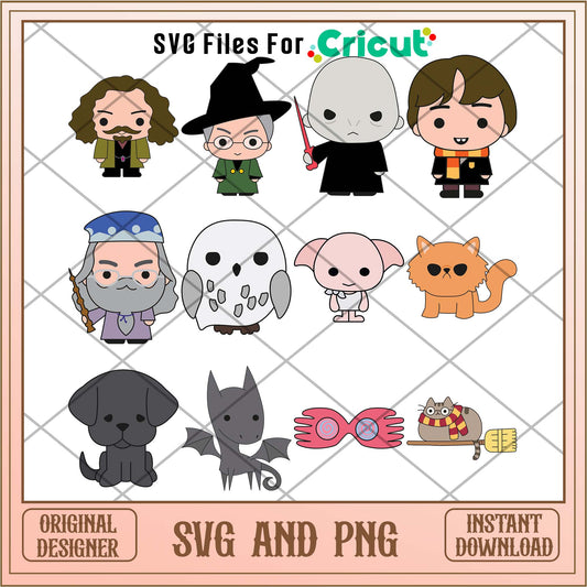 Harry Potter friends head svg bundle, Harry Potter svg - Svgfileforcricut