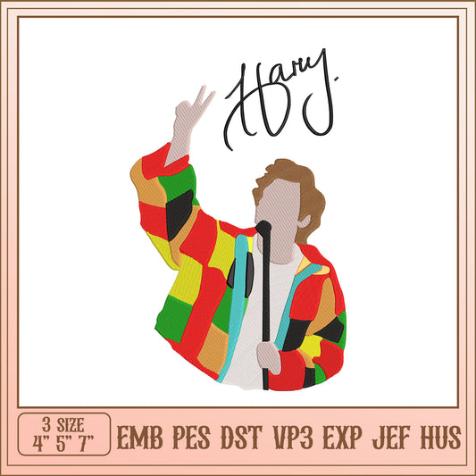 Harry Styles Embroidery Design
