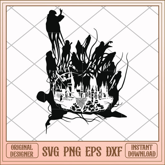 Harry potter ghost in Hogwards svg, harry potter svg, funny svg