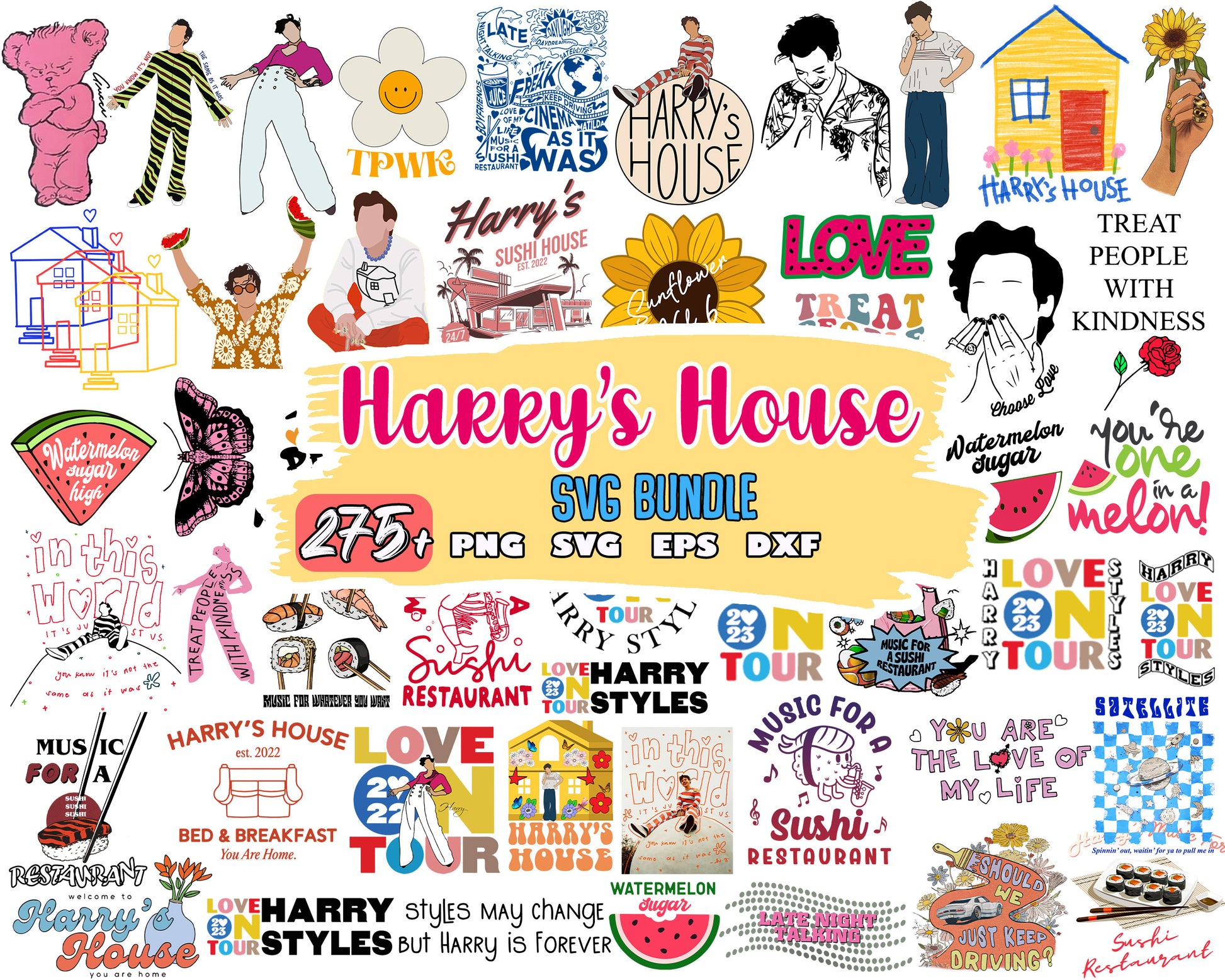 Harry's house logo bundle design svg, harry's house logo​ svg