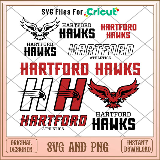 Hartford Hawks svg, Hartford Hawks svg bundle, NCAA svg