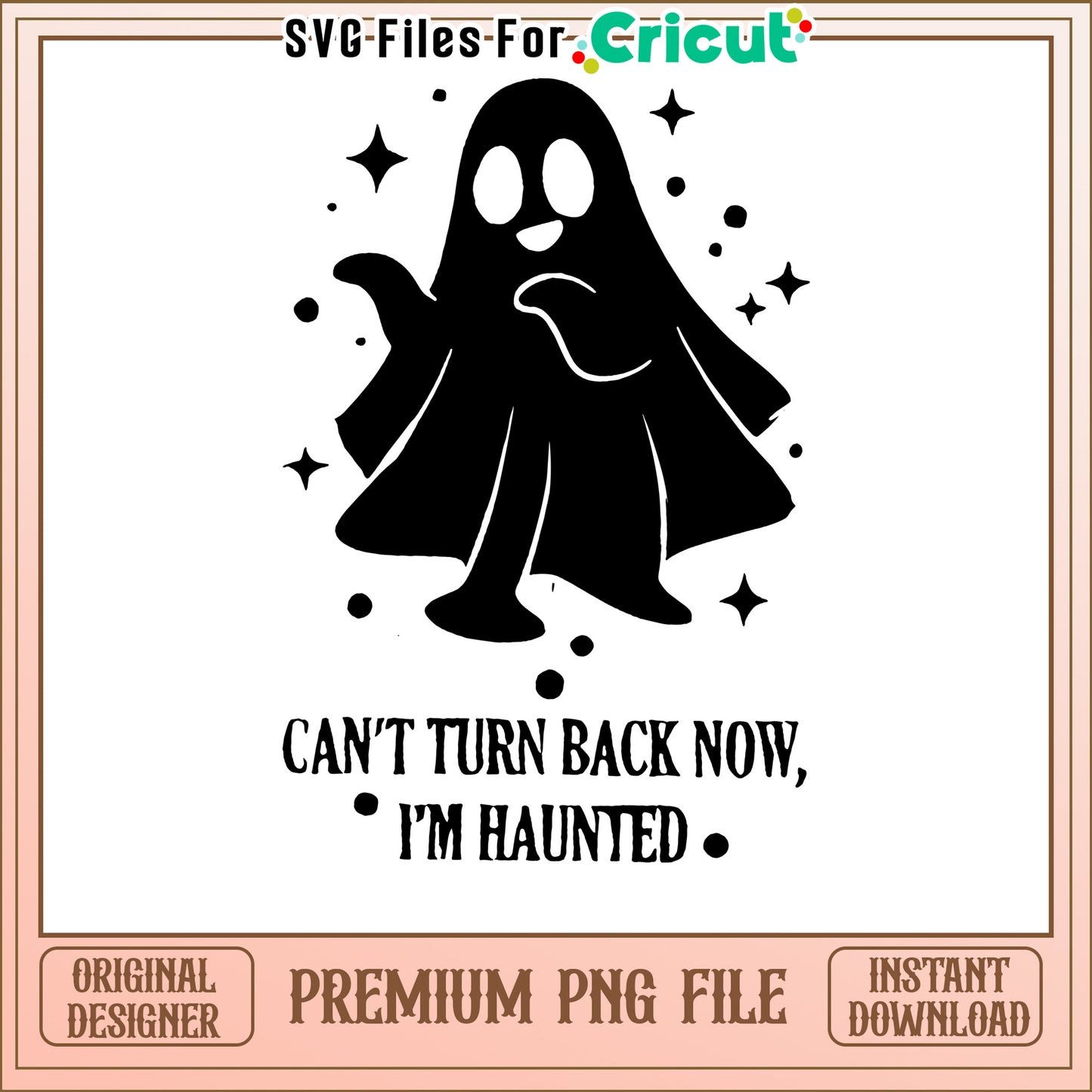 Haunted Ghost PNG Design, Perfect for Cricut Projects and Crafts
