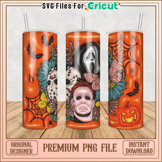 Haunted Tumbler Design for Halloween PNG Instant Download Files
