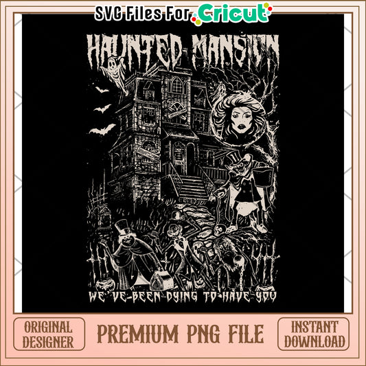 Haunted mansion png, halloween characters png, halloween season png