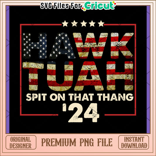 Hawk Tuah PNG Design 2024 - Premium Download