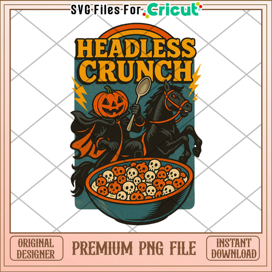 Headless crunch png, halloween png, halloween season png