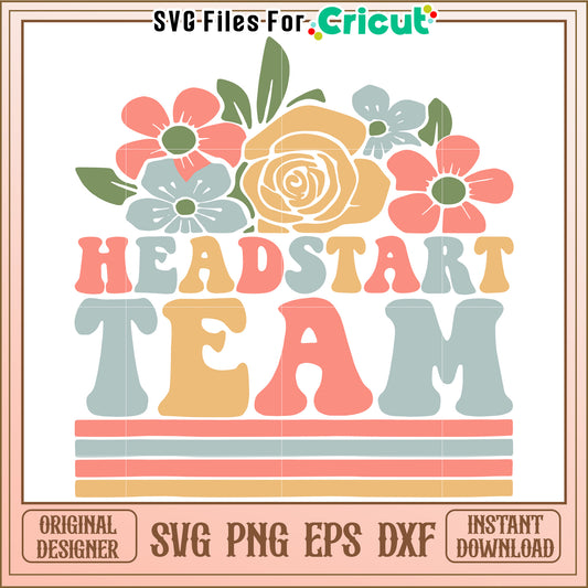 Headstart Team SVG Design Download