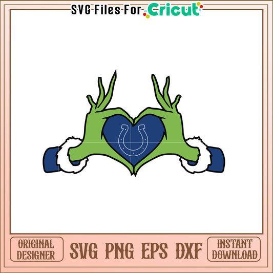 Heart Hands SVG Design for Sports Fans Artwork