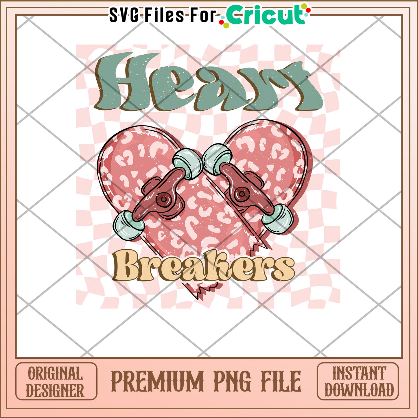 Heartbreakers Skateboard PNG Design