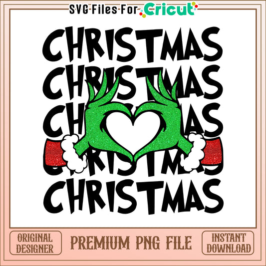 Heart love grinch christmas png, the grinch love interest​​​​ png