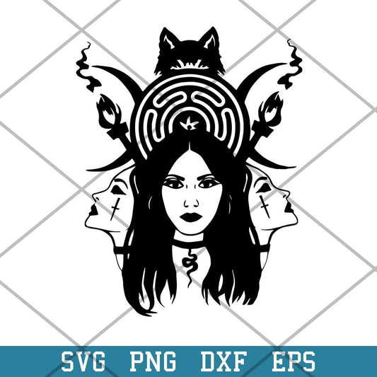 Hecate Triple Goddess Halloween Svg, Halloween Svg-Svgfilesforcricut