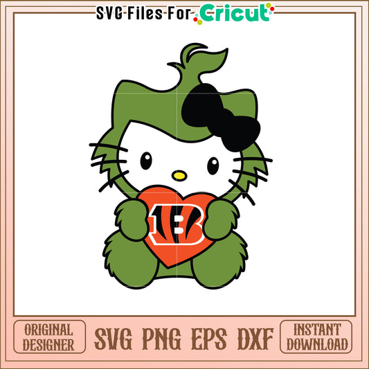Hello Kitty Bengals SVG Design