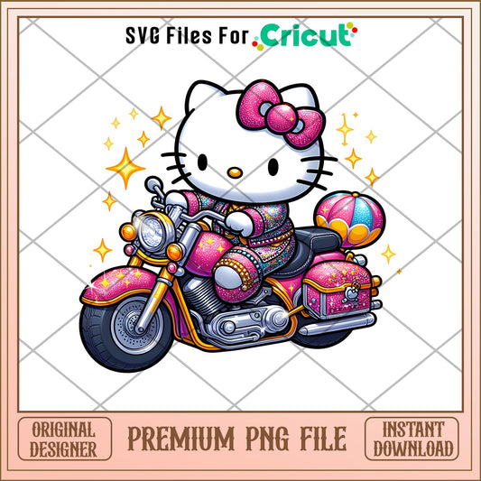 Hello Kitty Blink Pink  motorbike design png, Hello Kitty png, digital download