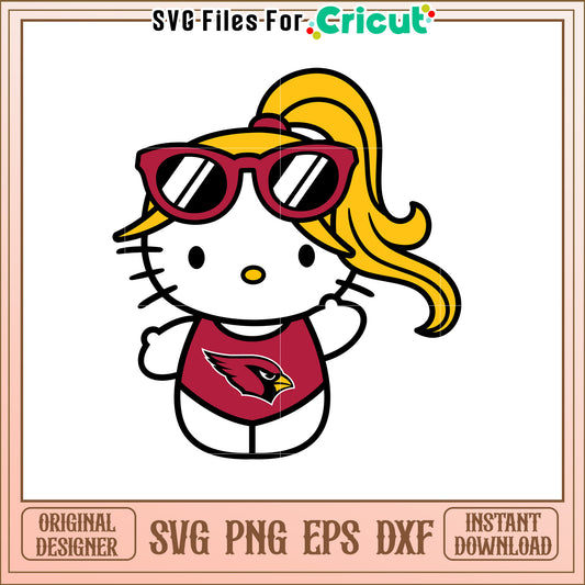 Hello Kitty Cardinals SVG Design